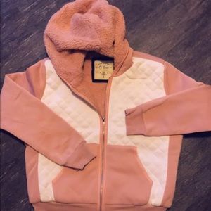 2 Tonned Fuzzy Zip Up